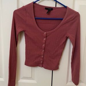 Pink button up zelly top